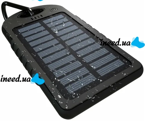 Портативний зарядний пристрій Power Bank Solar Charger JS-3 50000 mAh повербанк c карабіном на сонячній батареї, зовнішній акумулятор 50000 маг