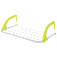 Hanging Clothes Dryer Fold Clothes Shelf Green, removable portable dryer for clothes and shoes, hanging on a battery, bathtub, doors, window sill