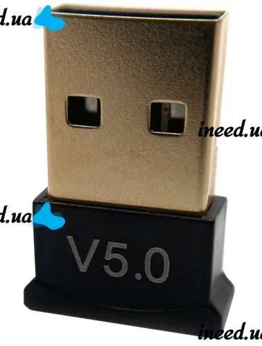 Мини адаптер USB Bluetooth v5.0 с поддержкой микрофона для ПК, беспроводной блютуз стерео приемник передатчик для PC Windows 7, 8, 10 Черный