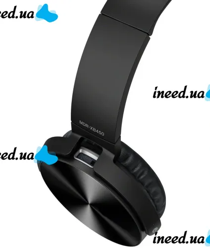 Overhead Wired Headphones with Extra Bass MDR-XB450BT Black Headset, Full-size Headphones with MP3 Player and mini jack 3.5 mm Headset Black