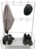 Floor clothes rack New simple floor clothes rack 60x29, 5x151 cm Universal metal mobile rack White