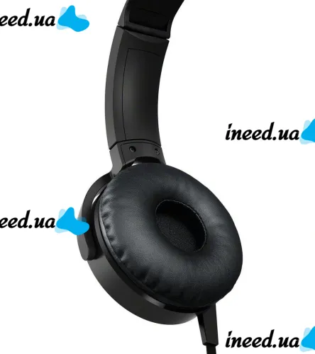 Overhead Wired Headphones with Extra Bass MDR-XB450BT Black Headset, Full-size Headphones with MP3 Player and mini jack 3.5 mm Headset Black