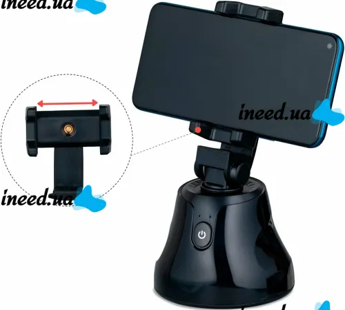 Розумний настільний штатив з датчиком руху Holder Robot Cameraman 360° обертовий смарт штатив, тримач для телефону, смартфона IOS Android