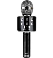 Wireless Karaoke Microphone WSTER WS-858 Bluetooth USB AUX FM with Built-in Speaker 5W, Bluetooth Microphone with Volume Control Q858 for Singing