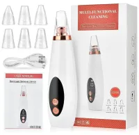 Вакуумный очиститель пор для чистки кожи лица Multi-Functional Cleaning MF-64, вакуумный аппарат-очиститель, аппарат от черных точек, лифтинг