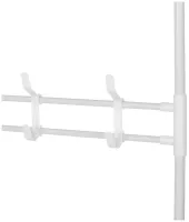 Floor clothes rack New simple floor clothes rack 60x29, 5x151 cm Universal metal mobile rack White