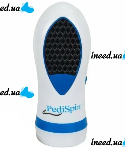 Электрическая пемза Pedi Spin Pro Педи Спин для удаления огрубевшей кожи стоп и пяток, Прибор для чистки ног со сменными насадками Pedispin Белая