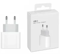 AC Charger Power Adapter Apple USB-C 20W PD Type-C, Power Adapter for iPhone, Charging Unit for iPhone on 1 Port 99254 White