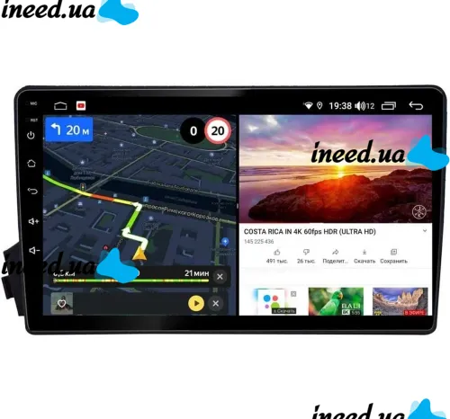 Универсальная автомагнитола 1Din с экраном 8" 9012A Android 2Ram 16gb Storage Автомобильная магнитола плеер Bluetooth с сенсорным экраном 8 дюймов