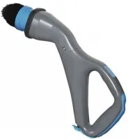 Беспроводная щетка для уборки Hurricane Muscle Scrubber 4 насадкия, Аккумуляторная чистящая щётка от USB с насадками для чистки поверхностей Серая