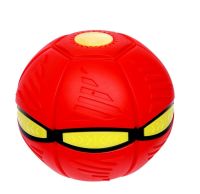 Flying Frisbee Flat ball disk with LED light Luminous folding game disk Transformer flat for active games outdoors and at home
