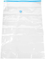 Vacuum bags 80x120 cm for compact storage with a vacuum cleaner valve, reusable transparent bags for packing clothes