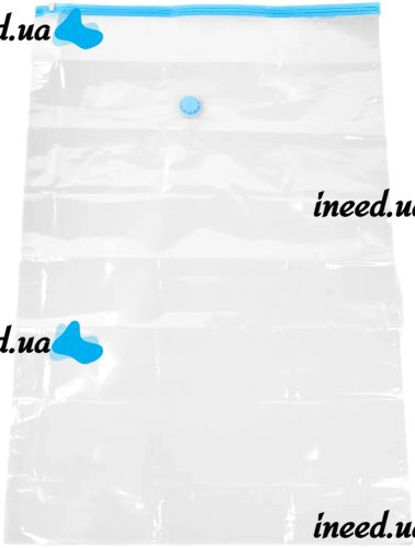 Vacuum bags 80x120 cm for compact storage with a vacuum cleaner valve, reusable transparent bags for packing clothes