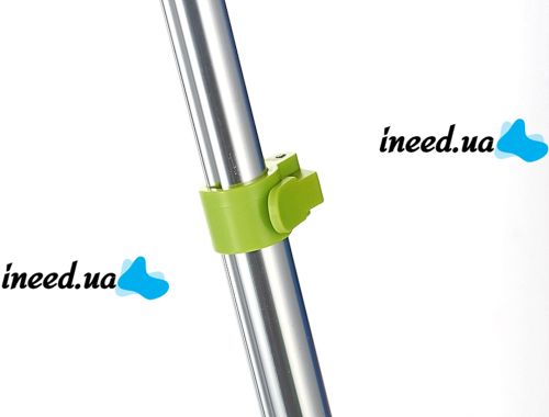 Швабра для чистки окон MOP AA11-2 Supretto телескопическая щетка для мытья стекла со скребком насадкой из микрофибры телескопической ручкой 193Х28 см