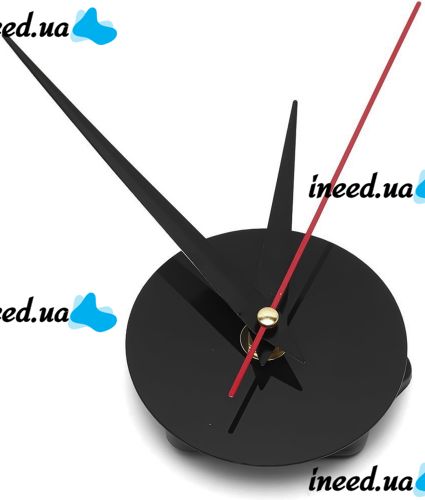 Настінні 3D годинник Diy Clock XZ123 Black Зроби сам від 60 до 90 см великі самоклеючі 3Д годинник об'ємні цифри на стіну для дому, офісу чорні