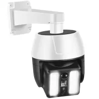 Уличный светодиодный фонарь муляж камеры HW-5118-1 44 SMD с реакцией на движение на солнечной батарее, Камера обманка лампа с датчиком движения Белая