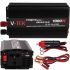 Автомобільний інвертор V-TEK PowerMaxx SSK-1000W 12V-220V, Авто перетворювач напруги струму 12В 1000Вт від прикурювача і акумулятора Чорний