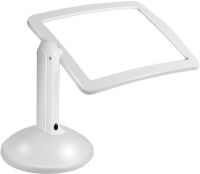 Настольная лупа на штативе Reading Brighter Viewer LK2303-91 3х увеличительное стекло со светодиодной LED подсветкой на подставке для чтения Белое