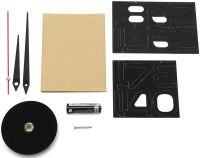 Настінні 3D годинник Diy Clock XZ123 Black Зроби сам від 60 до 90 см великі самоклеючі 3Д годинник об'ємні цифри на стіну для дому, офісу чорні