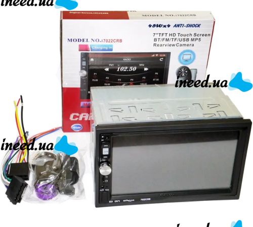 Автомагнитола 2Din Pioneer 7022 USB, SD, MP5, TF, FM, Bluetooth с сенсорным экраном 7 дюймов и пультом на руль, автомобильный плеер Пионер 2 Дин