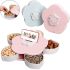 Обертається складна одноярусна цукерниця Flower Candy Box, Манежниця для цукерок і фруктів з підставкою під телефон, Тарілка для закусок 5 відсіків