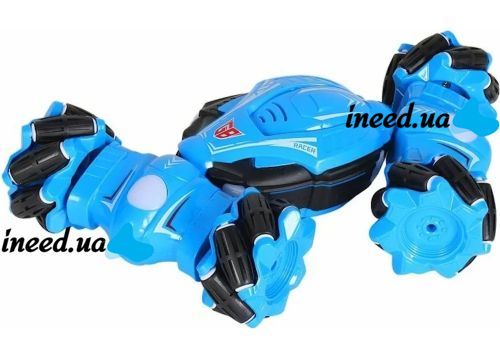 Radio-controlled flip car YL-51 Blue, stunt drift car on the remote control, transformer all-terrain vehicle with hand control, gestures
