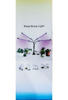 Светодиодная гибкая фитолампа Grow Light 2 ветки для выращивания комнатных растений и рассады, светильник на 2 лампы Полный спектр USB с таймером
