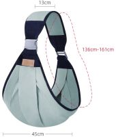 Carrying Backpack for Newborns Baby Sling AND182 Breathable Sling Carrier for Baby, ergo Backpack up to 20 kg, Baby Kangaroo on One Shoulder