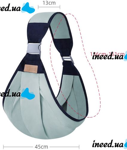 Carrying Backpack for Newborns Baby Sling AND182 Breathable Sling Carrier for Baby, ergo Backpack up to 20 kg, Baby Kangaroo on One Shoulder
