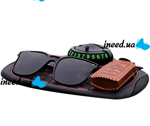 Противоскользящий автомобильный коврик Car Dashboard Mat AND 5238 органайзер подставка на приборную панель для телефона, парковочная карта на торпеду