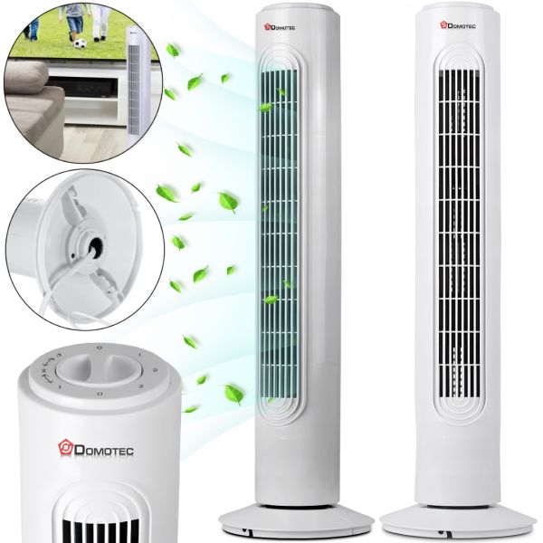 Электрический напольный вентилятор Domotec MS-1627 45W 3 режима 78 см колонный охладитель воздуха с таймером отключения для дома от сети 220V