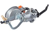 Газовый карбюратор для бензинового генератора Dual Fuel Carburetor 1.3-4 кВт с газовым редуктором и переключателем на два вида топлива пропан-бутан