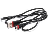 Кабель для зарядного устройства Borofone BX17 USB Type-C 3A 1м для зарядки и передачи данных телефона, зарядка шнур 100 см для смартфона Черная