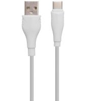 Кабель для зарядного устройства Borofone BX18 USB Type-C 3A 1м для зарядки и передачи данных телефона, зарядка шнур 100 см для смартфона Белый
