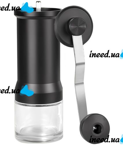 Ручная кофемолка Coffee Grinder KMDJ-D 5 регулировок помола, механический измельчитель кофейных зерен, мельница с керамическими жерновами Lecot