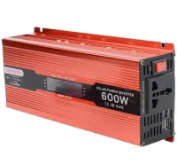Автомобильный инвертор UKC AC/DC 12V-220V 600W CJ-LS600 авто преобразователь напряжения тока с LCD дисплеем от прикуривателя, аккумулятора с экраном