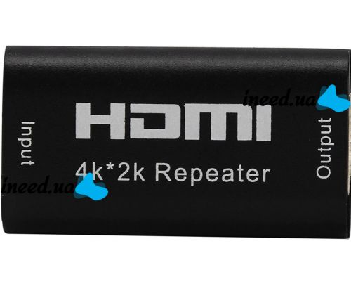 Конвертер HDMI Repeater 4K повторитель, усилитель видеосигнала до 40 метров, автономный репитер ретранслятор HDMI-HDMI удлинитель для устройств