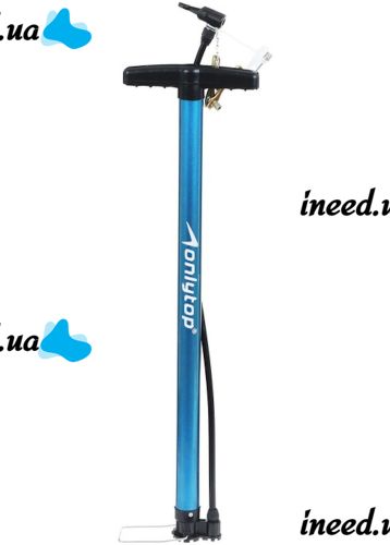 Bicycle Hand Pump Onlytop 57 cm Mechanical Hand-held Outdoor Bicycle Pump, Portable Pump for Inflating Wheels, Bicycle Tires and Balls