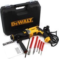 Сетевой перфоратор DeWALT D25143K 900W 3.2 Дж SDS-Plus патрон с регулировкой оборотов 3 режима сверления, электроперфоратор Деволт 900Вт в кейсе
