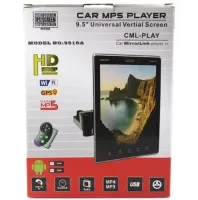 Вертикальная автомагнитола Tesla Style CML-PLAY 9510A 1Din 1GB/16GB с экраном 9.5" дюймов, Магнитола Android GPS Wi-Fi Bluetooth USB с пультом ду