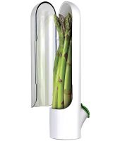 Контейнер органайзер для хранения зелени Herb Saver HZ-11 25 см кухонная емкость для трав с подставкой резервуаром для воды в холодильник 110 мл