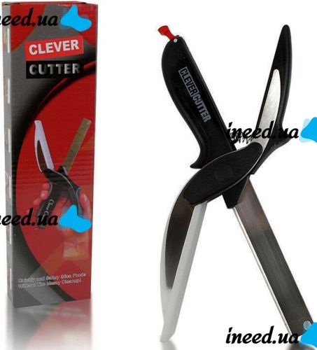 Умные ножницы для нарезки овощей Smart Clever Cutter JN-59 3 в 1 универсальный кухонный нож для быстрой шинковки, нож-ножницы и доска для резки