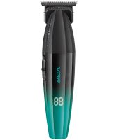 Аккумуляторный триммер для стрижки волос VGR V-906 5W беспроводная мужская машинка для окантовки бороды и усов со сменными насадками и дисплеем USB