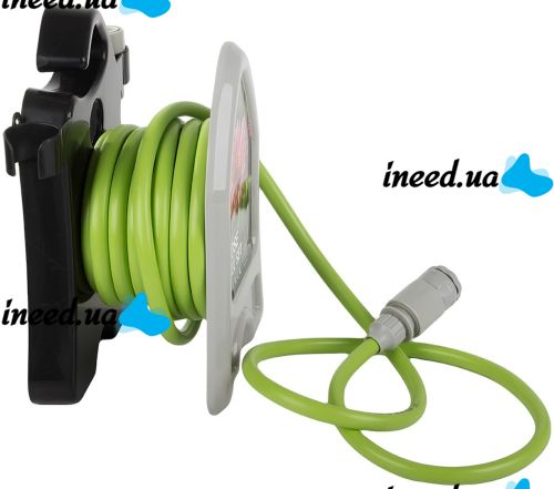 Садовый поливочный набор Roll Garden Hose Reel LY-907 водяной шланг 10 м на катушке с пистолетом распылителем 3/8" комплект для полива 7 режимов