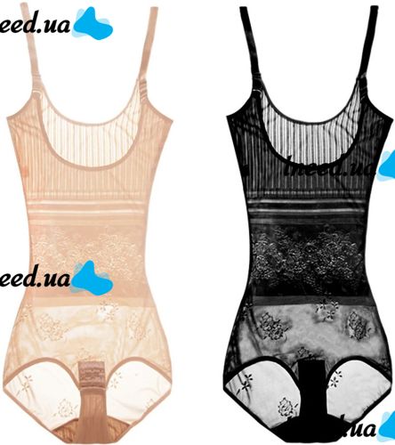 Корректирующее боди Waist Band 181 женское утягивающее нижнее белье 35-110 кг моделирующий комбидресс для коррекции фигуры и талии с пуш-ап Бежевый