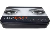 Набор кистей для макияжа Huda Beauty 12 штук, кисти для профессионального макияжа глаз, губ и лица, кисточки в металлической коробке