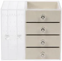 Шкатулка для хранения ювелирных украшений Jewelry Box LD-1033 акриловый органайзер с ящиками на 6 секций для бижутерии и аксессуаров XL-1831