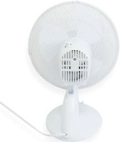 Настільний вентилятор Domotec MS-1624 портативний поворотний Електровентилятор 2 режими швидкості із захисною сіткою для будинку 23W MS1624 Білий 