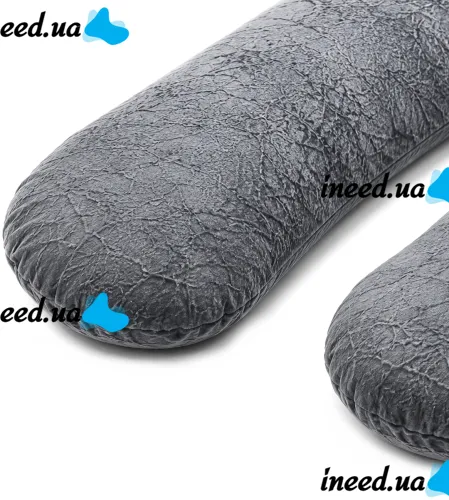 Ортопедическая подушка для беременных Momcozy Pregnancy Pillow PP101 80x120 см U-образная подкова для сна и отдыха с поддержкой спины и живота Серая