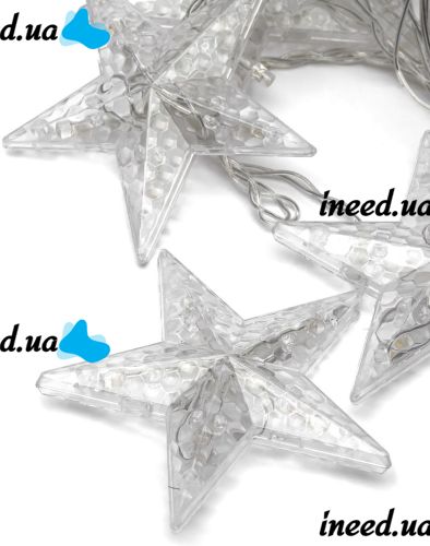 Внутренняя цветная гирлянда занавес Звезды Star Style 2.5Х1 м 138 LED диодов M, светодиодная RGB гирлянда-занавес 12 звезд на окно 2.5мх1м 220V
